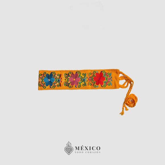 Mexican Folkloric belt day of the dead 5 de Mayo colorfull mexico todo corazon - Picture 4 of 4